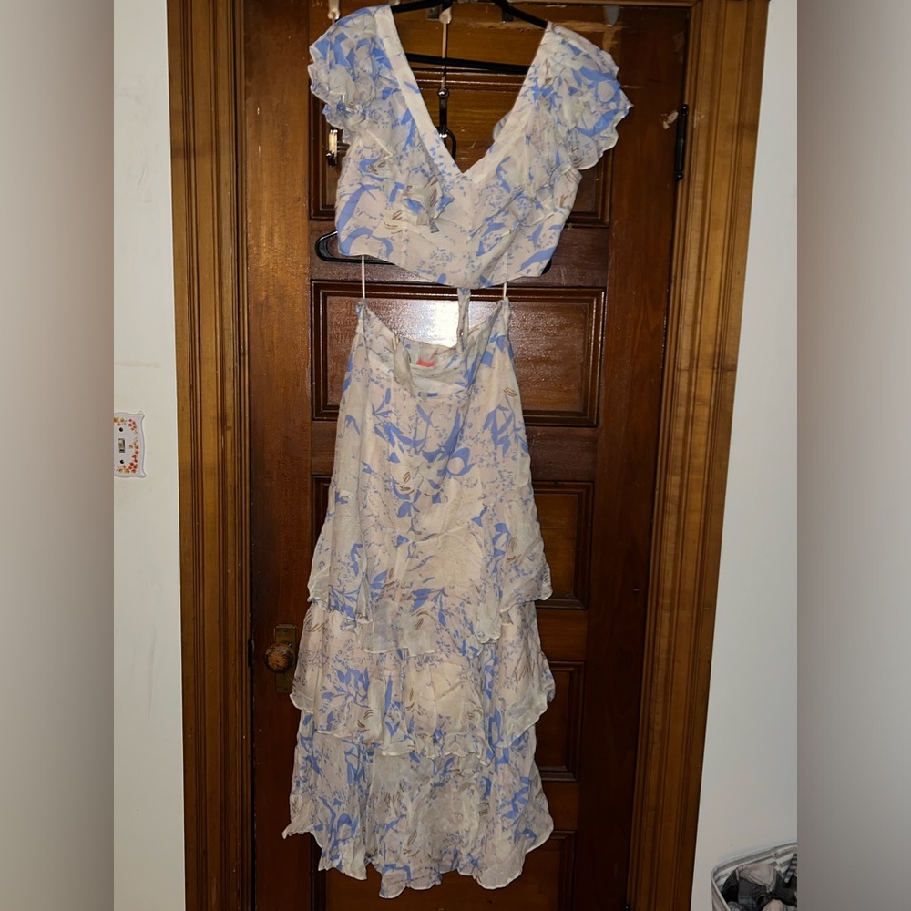 Free people two piece skirt set